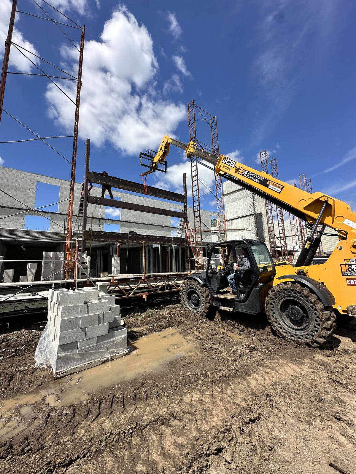 Structural steel installation by Robledo Ironworks in Napa
